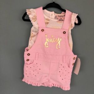 Juice Couture two piece overall set